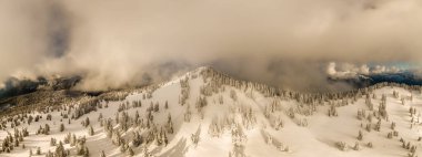 Kanada Doğa Manzarası Havadan Panoramik Görünümü