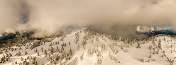 Vue Aérienne Panoramique Du Paysage Naturel Canadien — Photo