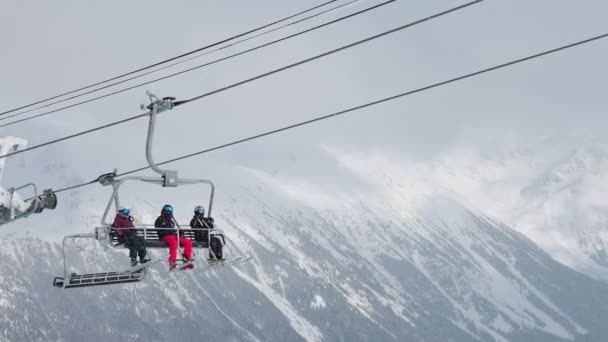 Whistler Skigebiet, British Columbia, Kanada. — Stockvideo