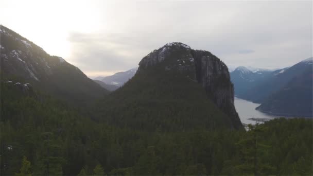 아름다운 캐나다 자연 산 풍경 — 비디오