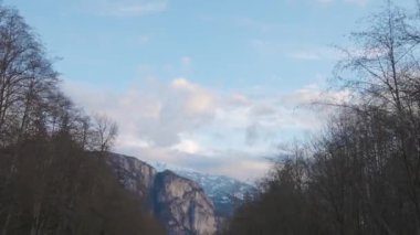 Kanada Dağ manzarasının güzel manzarası