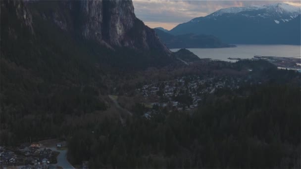 Squamish, North of Vancouver, British Columbia, Canada. — Stock video