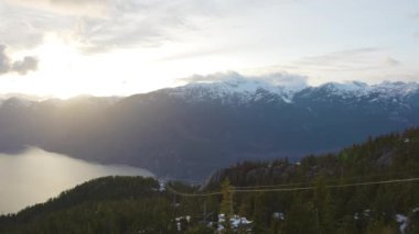 Kanada Doğa Dağ Manzarası Panoramik Görünümü