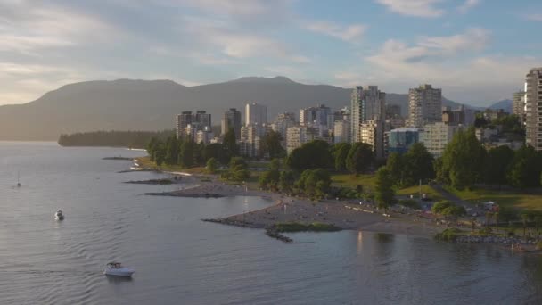 False Creek, Downtown Vancouver, Βρετανική Κολομβία, Καναδάς — Αρχείο Βίντεο