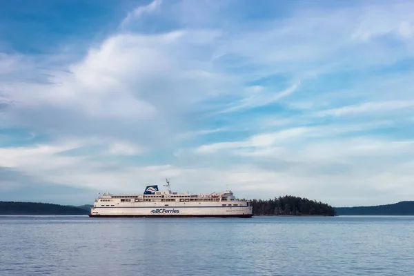 BC Ferries Σκάφος Φτάνοντας στον Αεροσταθμό στον κόλπο Swartz — Φωτογραφία Αρχείου