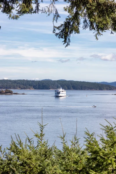 BC Ferries Σκάφος Φεύγοντας για τον Αεροσταθμό στον κόλπο Swartz — Φωτογραφία Αρχείου