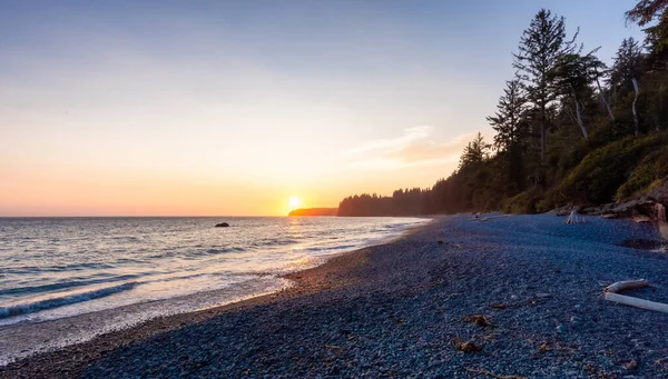 Sandcut Beach on the West Coast of Pacific Ocean. — Stock Photo, Image