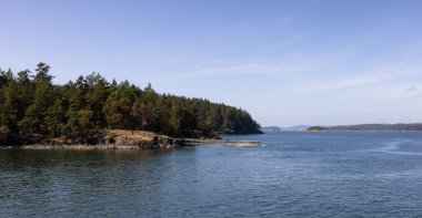 Kanada Doğa Manzarası ile Panoramik Görünüm Rocky Shore