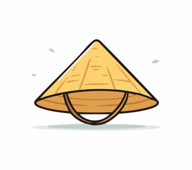 Konik Şapka Nn L düz illüstrasyon