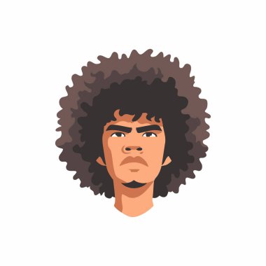 Afro Saç Tarzı Düz Görüntü