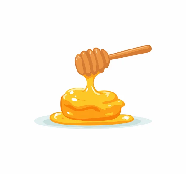 Honey Drizzle flat illustration