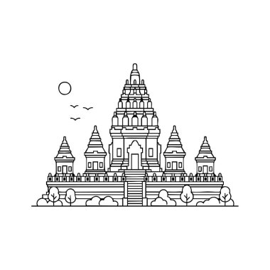 Prambanan tapınağı Endonezya sanat simgesi.
