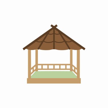 Geleneksel Asya bahçe çardağı.