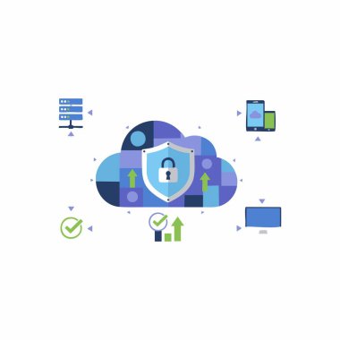 merkezileştirilmiş güvenli bulut veri ağı.