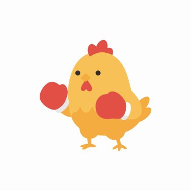 Dövüş tavuk boksörü çizgi film karakteri.