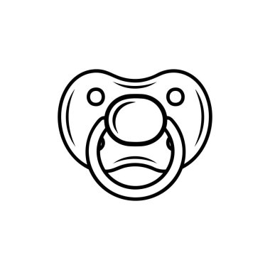 bebek emziği dış hat vektör simgesi