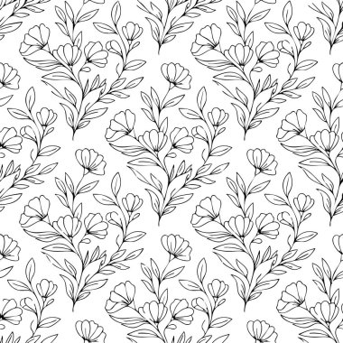 Botanik çizgisi kusursuz desen _ 1