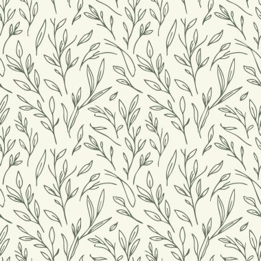 Botanik çizgisi, kusursuz desen.