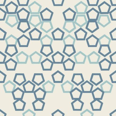 Geometrik beşgen soyut şablon arka planı