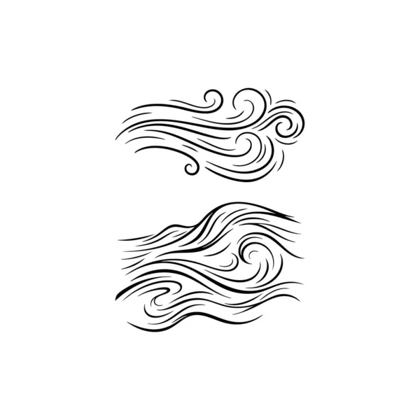 Soyut rüzgar girdap çizgisi sanatı