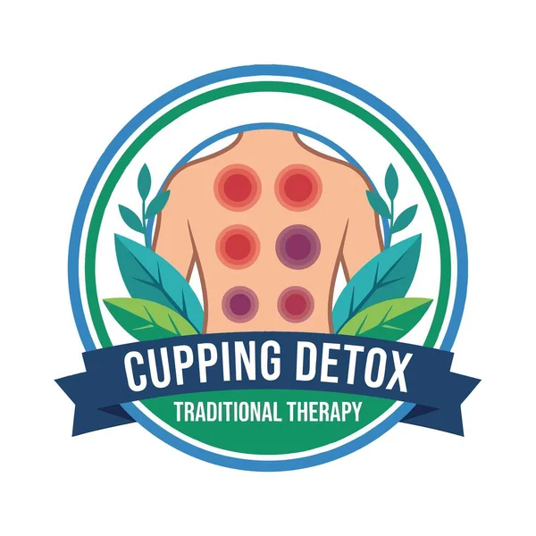 Geleneksel terapi logosu vektörü kaplanıyor