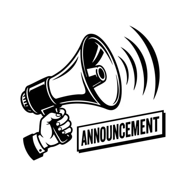 El ele megafon duyurusu