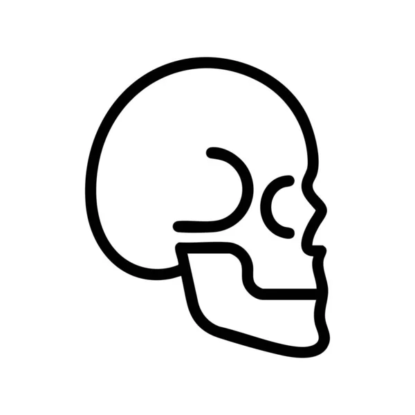 Basit kafatası profili simgesi