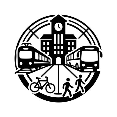 şehir toplu taşıma merkezi simgesi