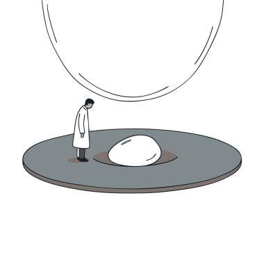 Adam baskı altında ağır bir yükle karşı karşıya