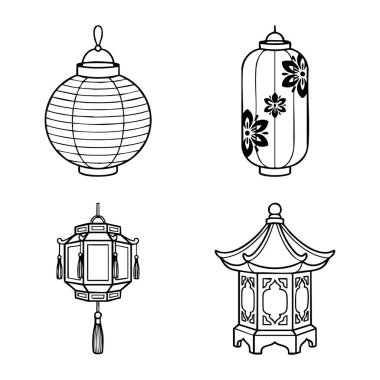 Geleneksel Asya fenerleri serisi