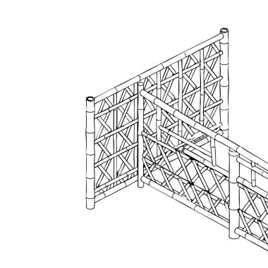 Bambu kiriş yapı çizimi