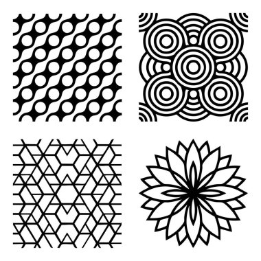 soyut geometrik tasarım ögeleri ayarlandı