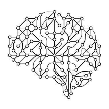 ai Beyin Sinirsel Ağ Konsepti
