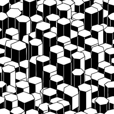 soyut geometrik altıgen sütun deseni