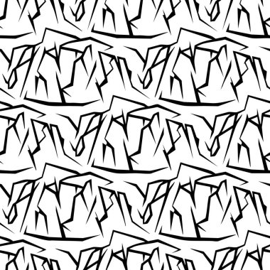 soyut siyah ve beyaz çatlak desen