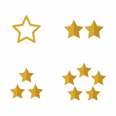 altın yıldız derecelendirme sistemi simgesi ayarlandı