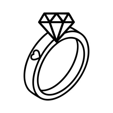 Elmas nişan yüzüğü simgesi