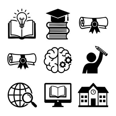 akademik eğitim ve mezuniyet simgeleri