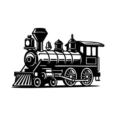 Eski buharlı lokomotif tren grafiği