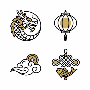 Çince yeni yıl iyi şans sembolleri