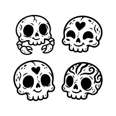 şirin kafatası karalamaları koleksiyonu