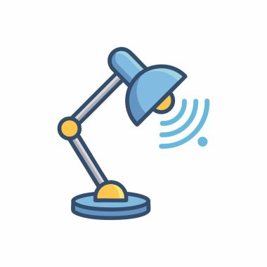 kablosuz akıllı masa lambası simgesi