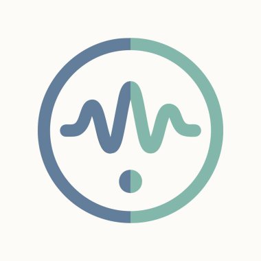 minimalist dalga biçimi logo tasarımı