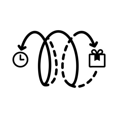 Teslimat Zamanı ve Taşıma Süreci Simgesi