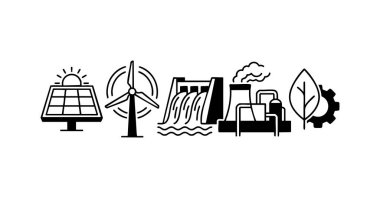 Enerji Kaynakları ve Güç Üretim Simgesi Ayarlandı