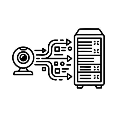 Web kamerasından uyum sunucusuna veri akışı