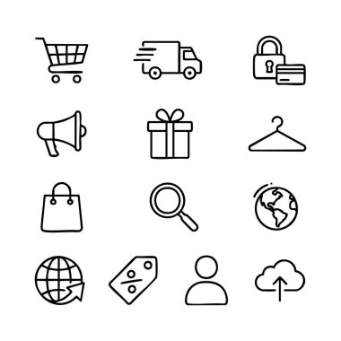 E-Ticaret Siyah Satır Simgesi Ayarlandı