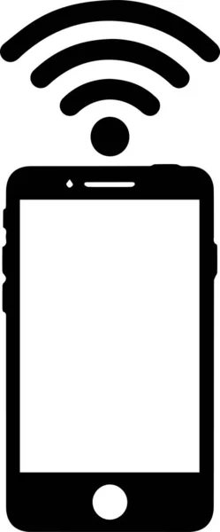 Wi-Fi Sinyal Simgesi olan akıllı telefon