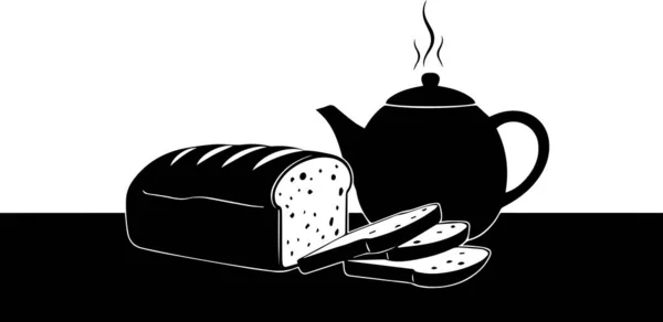 Ekmek ve Çaydanlık Silueti