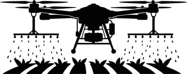 Akıllı Çiftçilik İçin Tarım Spreyi Silueti